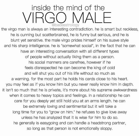 Gemini Virgo Relationship, Virgo Men Quotes, Virgo Quotes Men, Pisces And Virgo Relationship, Male Virgo Traits, September Virgo Men, Leo X Virgo Relationship, Mars In Virgo Men, Virgo Male In Love