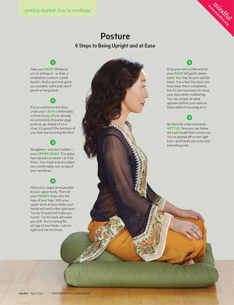 Ever wondered how to get into the mindset of mindfulness and meditation? Here is a great infographic, courtesy of #Mindful Magazine! Practice Mindfulness, Yoga Posen, Meditation For Beginners, Qi Gong, Yoga Photography, Kundalini Yoga, Vinyasa Yoga, Yoga Sequences, Mindfulness Practice