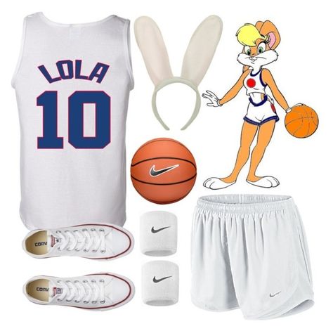 Halloween Costumes Lola Bunny, Lola Bunny Halloween Costume, Lola Bunny Halloween, Basketball Costume, Lola Bunny Costume, Lola And Bugs, 80s Halloween Costumes, Halloween Costumes 2023, 2nd Birthday Theme