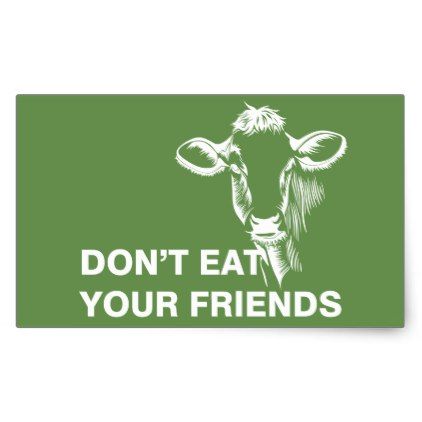 Veganism Rectangular Sticker - vegan personalize diy customize unique Vegan Poster, Reasons To Go Vegan, Vegan Vibes, Dog Angel, Animal Conservation, Vegan Quotes, Pets Diy, Happy Earth, Artwork Pictures