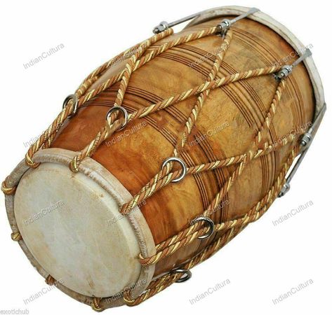 Indian Instruments, Indian Musical Instruments, Folk Instruments, Pad Bag, Thick Skin, Sheesham Wood, Folk Music, Kinds Of Music, Musical Instrument