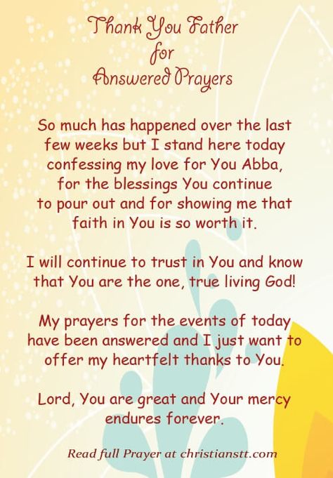 thank-you-for-answered-prayer-pin Thank You Lord For Answered Prayers Gratitude, Thank You Lord For Answered Prayers, Desperate Prayers, Answered Prayer Quotes, Prayers Morning, Life Prayers, Prayer Of Thanksgiving, Gratitude Prayer, Prayer Of Thanks