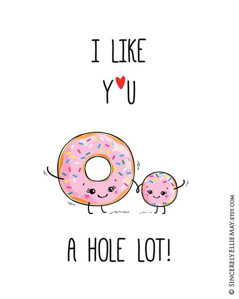 Donut Quotes Funny, Donut Quotes, Punny Cards, Funny Food Puns, Food Wall Art, Food Pun, Love Puns, Donut Wall, Cute Puns