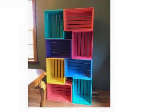 https://m.facebook.com/lularoezaedamizell/ Room Ideas Storage, Lularoe Room, Milk Crates, Display Storage, Diy Shelves, Pallet Furniture, Diy Storage, Kids Bedroom, Home Organization