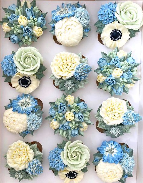 Cups of Dew Kylie Baby Shower, Dedication Cake, Buttercream Flowers Tutorial, Flower Cake Design, Business Birthday, Birthday Sale, Buttercream Flower Cake, 21st Birthday Cakes, Cupcake Cake Designs