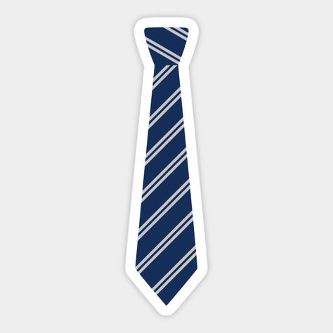 Ravenclaw Tie, Harry Potter Tie, Cumpleaños Harry Potter, Harry Potter Stickers, Book Stickers, Harry Potter Ravenclaw, Silver Tie, Luna Lovegood, Tie Design