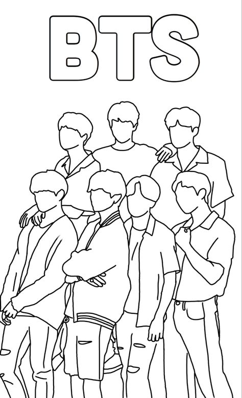 Coloring Page, Coloring Pages, Bts, Black And White, White, Black, Art, Colouring Pages