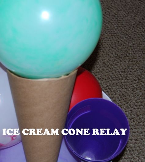 Ice Cream Science and Relay Game for Kids!The Preschool Toolbox Blog Large Group Games For Kids, Kids Relay Races, Ice Cream Science, Relay Games For Kids, Field Day Games, Ice Cream Games, Relay Games, Large Group Games, Ice Cream Crafts