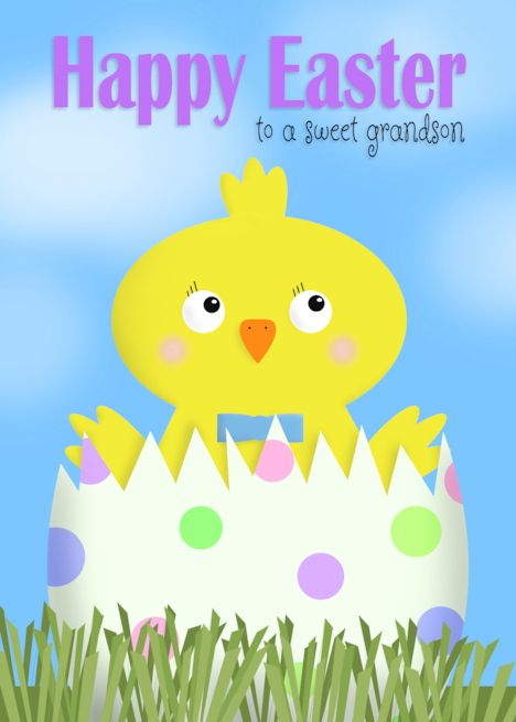 Happy Easter Grandson Cute Boy Chick in Egg card Illustrated Holiday Cards, Invitation Layout, Travis Scott Wallpapers, Egg Card, Creative Birthday Cards, Holiday Stationery, Vintage Birthday Cards, Creative Invitations, Birthday Card Template