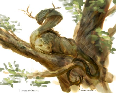 ArtStation - Sketches for Fall of Camelot, Christopher Cant What To Sketch, Questing Beast, The Green Knight, Green Knight, Celtic Mythology, Weird Creatures, Digital Art Tutorial, Magical Creatures, Head And Neck