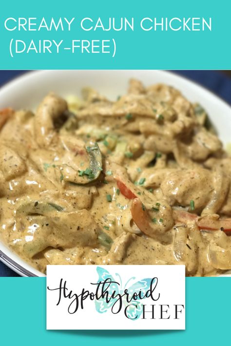 Hypothyroid Recipes, Thyroid Healthy Foods, Gluten Free Chicken Pot Pie, Creamy Cajun Chicken, Food Guilt, Seasoning And Spice, Healthy Lunch Meal Prep, Human Nutrition, Dairy Free Cheese