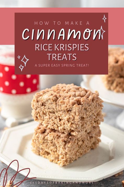 Cinnamon Rice, Cinnamon Cereal, Sugar Rice, Rice Krispies Treats, Krispies Treats, Rice Krispy, Popular Desserts, Easy No Bake Desserts, Rice Crispy Treats