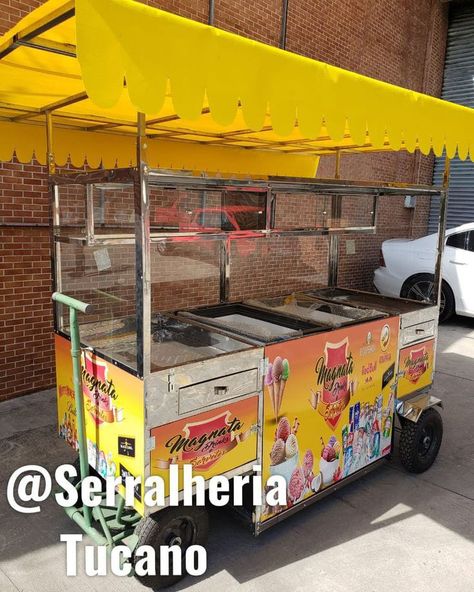 Food Stall Design, Dog Cart, Cart Design, Hot Dog Cart, Stall Design, Food Cart Design, Stall Designs, Food Stall, Food Cart