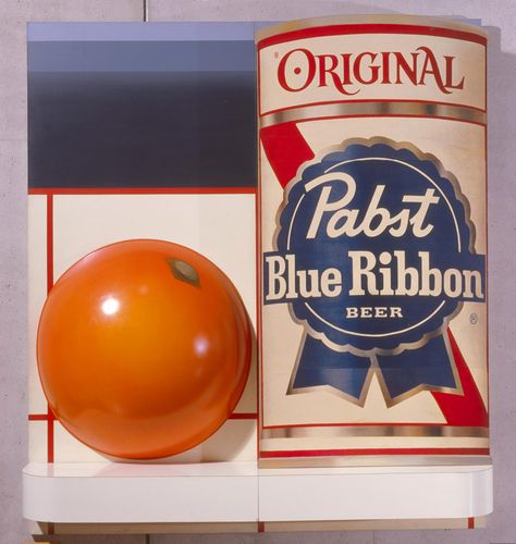 Tom Wesselmann. “Still Life #51,” 1964. Formica, commercially printed paper; plastic and acrylic on canvas 108 x 96 x 16 1/2 inches. Milwaukee Art Museum. US. Tom Wesselmann, Richard Hamilton, Pabst Blue Ribbon Beer, Drums Art, Milwaukee Art, Milwaukee Art Museum, Haitian Art, Interior And Exterior Design, Edward Weston