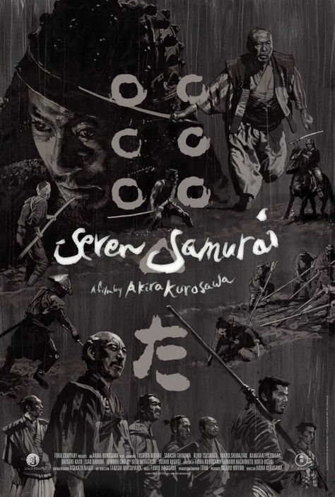 Best Classic Movies, Seven Samurai, Human Figure Sketches, Film Poster Design, Asian Film, Beautiful Film, Downtown Las Vegas, Japanese Movies, Adventure Movies