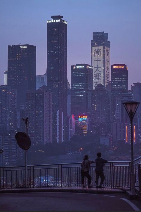 Asian City, Movie Board, Chongqing China, China City, City Scape, Cyberpunk Aesthetic, Cyberpunk City, City Vibe, Chongqing