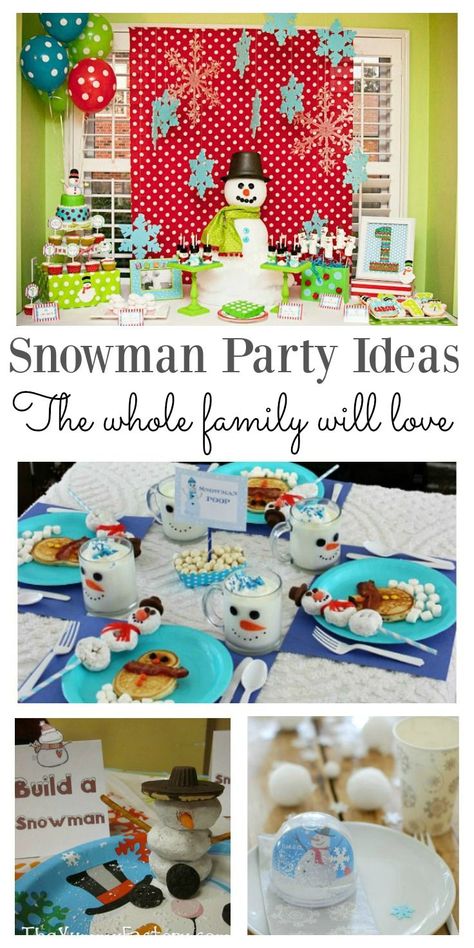 Looking for some fun snowman party ideas for the kids? There is something here that the whole family will love. Whether you need a snowman breakfast or a winter birthday idea, there is something to suit your needs and budget. The party favors at idea #3 must be checked out! Snowman Party Ideas, Breakfast Birthday Party For Kids, Snowman Breakfast, Winter Dessert Table, Breakfast Birthday Party, Schnee Party, Birthday Breakfast Party, Breakfast Birthday, Snow Party