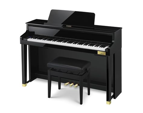 Casio Adds Two New Models to Its Celviano Grand Hybrid Lineup | Making Music Magazine Yamaha Digital Piano, Piano Keys, Grand Piano, Bluetooth Audio, Digital Piano, Music Magazines, Music Files, Stereo Headphones, Music Library