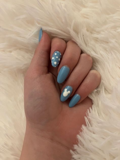 Blue Disney Nails, Blue Vibe, Nails Disney, Disney Nails, Dark Nails, Cute Nails, Nail Art, Nails, Disney