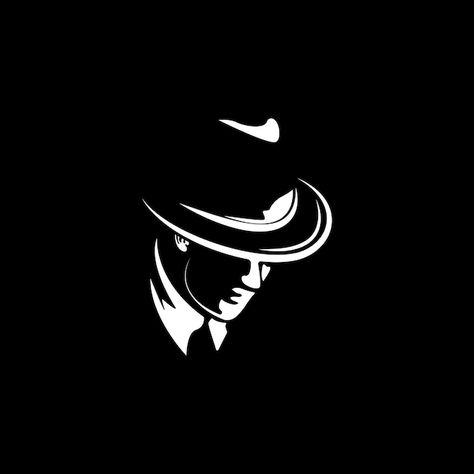 Man In Darkness, Spy Wallpapers, Hope Logo Design, Detective Icon, Mafia Art, Mafia Quotes, Dark Profile, Chad Image, Black Profile