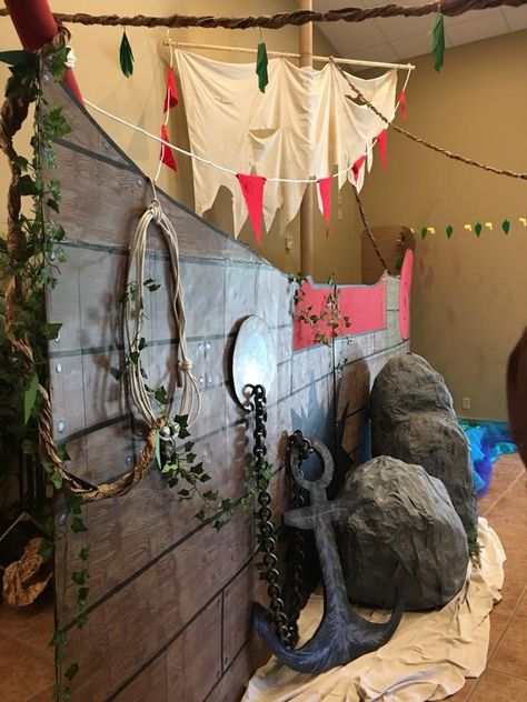 Pirate Theme Decor, Pirate Office Decor, Pirate Stage Design, Shipwreck Decorations, Pirate Theme Photo Backdrop, Pirate Party Backdrop, Pirate Photo Booth Backdrop, Pirate Ship Stage Prop, Boot Decor