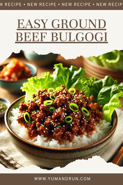 Bulgogi, one of the most beloved dishes in Korean cuisine, offers a delicious blend of savory, sweet, and umami flavors. Traditionally made with thinly sliced beef, this dish transforms the essence of Korean barbecue into a meal that’s quick, simple, and utterly satisfying. Beef Bulgogi Lettuce Wraps, Maangchi Bulgogi, Hamburger Bulgogi Recipe, Korean Bulgogi Recipe Ground Beef, Bulgogi Beef Ground, Easy Bulgogi Recipe, Beef Bulgogi Ground Beef, Beef Bulgogi Trader Joe’s, Bulgogi Recipe Ground Beef