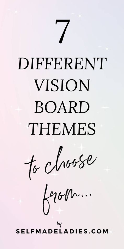 Paint Vision Board, Vision Board Ideas Templates, Titles For Vision Board, Manifest Board Ideas, Building A Vision Board, Vision Board Title Ideas, Vision Board Topic Ideas, Things To Put On Vision Board, Types Of Vision Boards