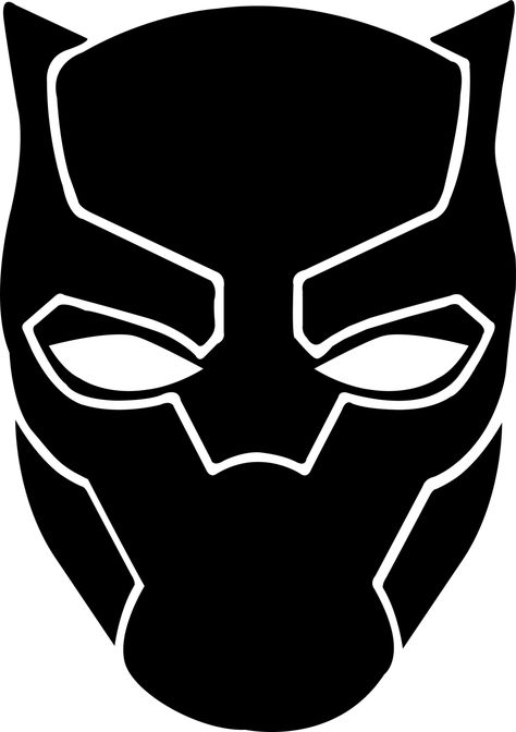 Black Panther Symbol, Black Panther Logo, Black Panther Mask, African Logo, Black Panther Drawing, Mask Superhero, Movie Clipart, Panthers Logo, Panther Logo