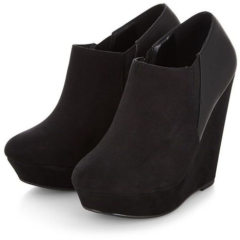 Black Platform Wedge Shoe Boots (25 CAD) ❤ liked on Polyvore featuring shoes, boots, ankle booties, heels, shoes/boots, black ankle booties, vegan boots, high heel wedge booties, black heeled ankle booties and heel boots Black Wedge Booties, Black Wedge Boots, Black Platform Wedges, Pointy Toe Boots, Wedge Shoe, Platform Wedges Shoes, Vegan Leather Boots, Wedges Black, Fantastic Shoes