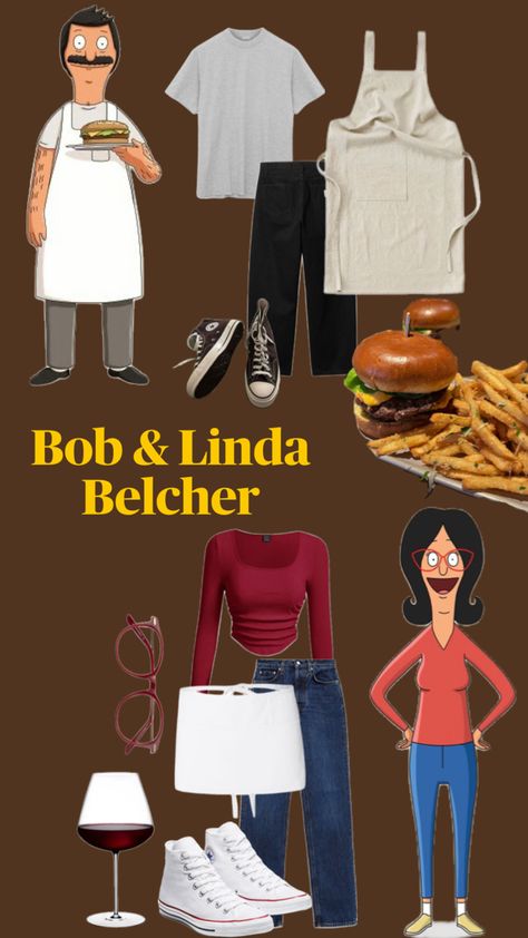 Bob And Linda Belcher, Bob And Linda, Linda Belcher, Cute Couples Costumes, Cute Couple Halloween Costumes, Futurama, Family Halloween, Couple Halloween, Couple Halloween Costumes