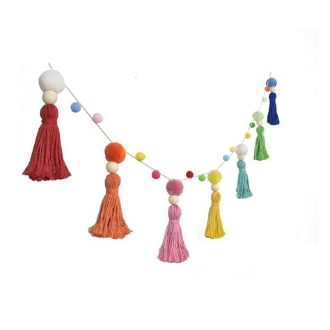 PRICES MAY VARY. 【Rainbow Tassel Garland Decor】Give your space a boost of festive color with the colorful tassel garland, perfect for a classroom, playroom, kid's room, nursery, party, wedding venue, birthday party and more holiday decorating. Cute and chic tassels is an nice photo props or ornaments to use. 【Perfect Size】 Each pom pom garland is 50inch long with 5inch tassels. There is plenty of string left on the ends, easy to hang. 【Pretty Colors】Tassel color is red, pink, yellow, orange,gree Garland Ideas Christmas, Beach Sleepover, Backdrop Thanksgiving, Diy Garland Ideas, Tassel Garland Decor, Mantle Makeover, Boho Banner, Rainbow Tassel Garland, Banner For Party