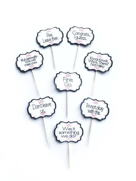 Cupcake Toppers Farewell Set of 12 Fine Go Saying | Etsy Goodbye Party Ideas Moving, Goodbye Party Ideas Work, Farewell Party Games, Office Farewell Party, Farewell Coworker, Retirement Gifts Diy, Goodbye Cake, Co Worker Leaving, Moving Party