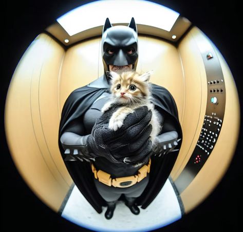 Funny Videos Of Cats, Ja I Ty, Batman Cat, Animals Aesthetic, Aesthetic Cats, Zestaw Ikon, Batman Pictures, Batman Costume, Ninja Cats