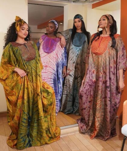 African tie dye kaftan Embroidered bubu gown   African Adire custom bubu gown  | eBay African Tie Dye, Tie Dye Kaftan, Boubou Styles, Boubou Styles For Women, Ankara Dress Designs, Bubu Gown, Bubu Gown Styles, African Gold, Afrocentric Fashion