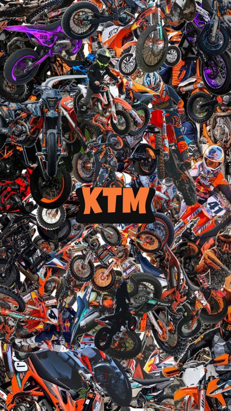 Ktm Motocross, Biker Boys, Dirt Bike, Android Wallpaper, John Deere, Motocross, Motorcycles, Collage