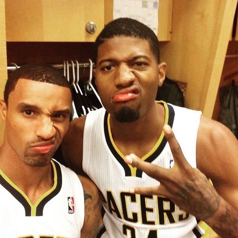 Paul and George Paul George Pacers, Paul George Nba, Paul And George, Paul George 13, Nba Funny, Nba Basketball Art, Mens Tops Fashion, 2013 Swag Era, Kobe Bryant Wallpaper