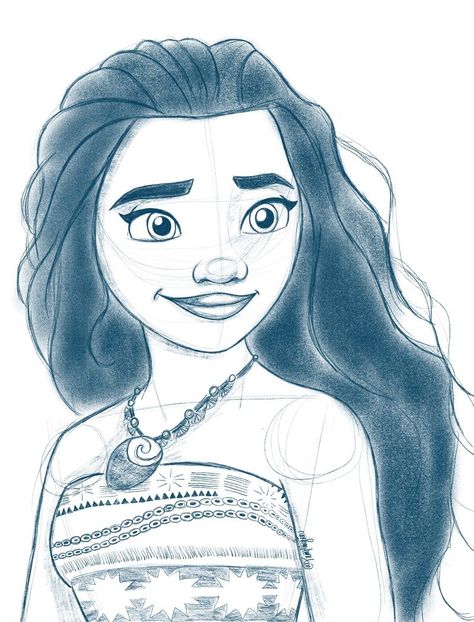 ArtStation - Disney Princess Sketches, Nikki Larson Moana Sketches, Moana Drawing, Disney Princess Sketches, Princess Sketches, Disney Character Drawings, Easy Disney Drawings, Disney Drawings Sketches, Disney Paintings, Cute Disney Drawings