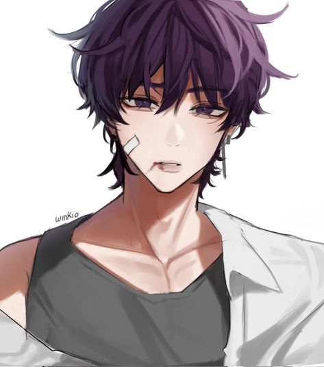 kio on Twitter: "rkgk #scaramouche #Genshinlmpact https://t.co/zykz08hUTI" / Twitter Black Hair Boy, Anime Boy Hair, Wanderer Art, Boy Pictures, Anime Hair, Purple Eyes, Anime Oc, Anime Eyes, Boy Art