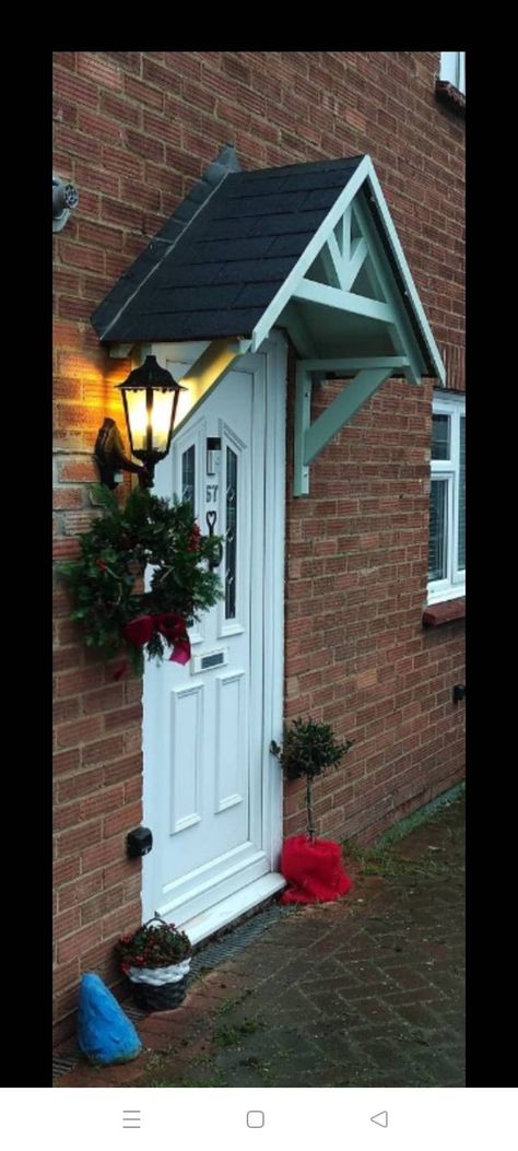 Reduced for a Limited Time Porch Canopy Timber Wooden Front - Etsy UK Porch Overhang Ideas, Front Porch Overhang Ideas, Front Porch Overhang, Over Door Canopy, Door Canopy Porch, Cottage Style Doors, Canopy Porch, Porch Overhang, Wooden Front Door