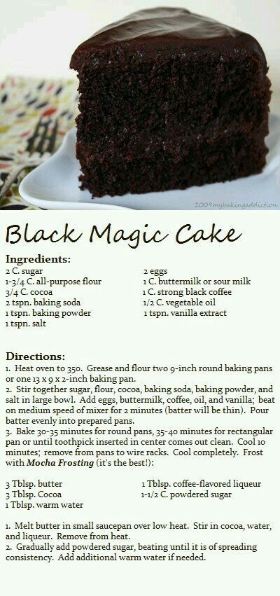 Magic Chocolate Cake, Magic Cake Recipes, Black Magic Cake, Chocolate Cake From Scratch, The Best Chocolate Cake, Amazing Chocolate Cake Recipe, Magic Cake, Best Chocolate Cake, Candy Desserts