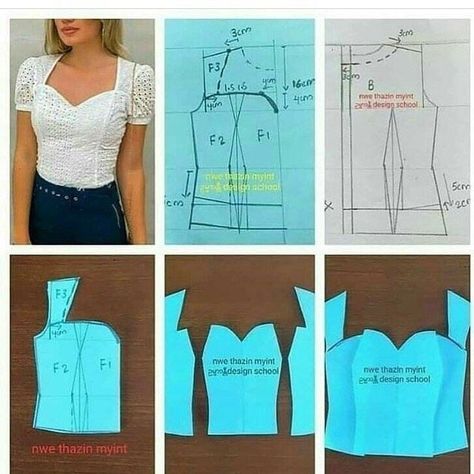 Pola Blus, Robe Diy, Sewing Blouses, Cloth Pattern, Making Clothes, Sew Ins, Diy Fashion Clothing, Couture Mode, Blouse Pattern Sewing