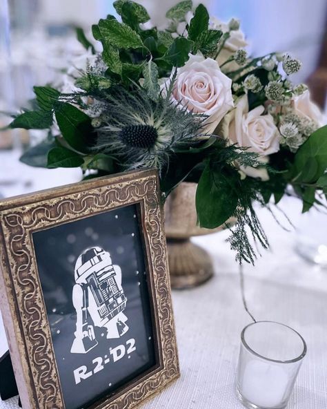 CutItCrafts: Yesenia Ingelmo | Star Wars wedding themed table number! Custom made for a very special couple 😜 #starwars #starwarsfan #starwarsdaily #starwarswedding… | Instagram R2d2 Art, Star Wars Wedding Theme, May The Fourth Be With You, Wedding Themed, Star Wars Wedding, Cozy Backyard, Wedding 2025, Planning Inspiration, Star Wars Figures