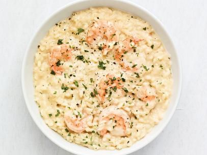 Shrimp Scampi Risotto Recipe | Food Network Kitchen | Food Network Shrimp Scampi Risotto, Scampi Risotto, Shrimp For Dinner, Damn Delicious Recipes, Shrimp Risotto, The Kitchen Food Network, Pasta Seafood, Seafood Meals, Nantucket Style