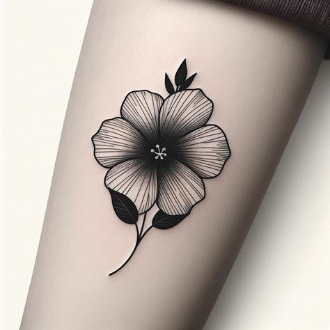 Violets Tattoo Black And White, Black Violet Tattoo, Black And White Violet Flower Tattoo, Flower Tattoo February, Violet Flower Tattoo Black And White, Violet Tattoo Black And White, Primrose Flower Tattoo, Violet Tattoo Flower, February Flower Tattoo