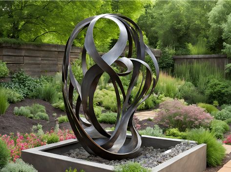 Discover 20+ creative garden sculpture ideas to enhance your backyard. Add artistic flair, create focal points, and personalize your outdoor space with stunning sculptures. Yard Art Sculptures & Statues, Modern Garden Sculpture, Garden Sculpture Ideas, Beautiful Flower Beds, Yard Sculptures, Garden Sculptures, Sculpture Ideas, Focal Points, Planting Vegetables