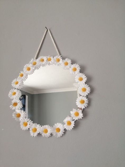 Get inspiration and ideas for your next DIY project to express your creativity and style.#craftyideas #DIYhomedecor #craftingideas #DIYdecor #wallart #walldecor #homediy Super Clay Art, Clay Flower Mirror, Art Drawings Painting, Air Dry Clay Charms, Aesthetic Sketches, Crafts Wallpaper, Super Clay, Clay Mirror, Wall Art Projects