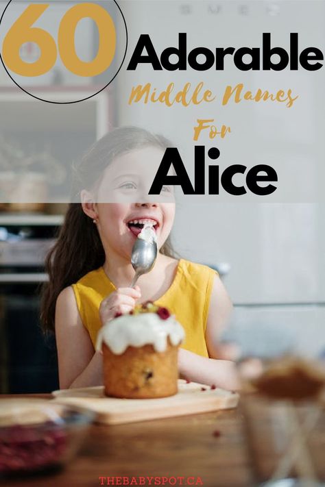 60 cute middle names for Alice including meanings and origins. Alice Name Meaning, Baby Boy Names Rare, Alice Name, Irish Baby Boy Names, Irish Baby Girl Names, Cute Middle Names, Rare Baby Girl Names, Exotic Baby Names, Middle Names For Girls