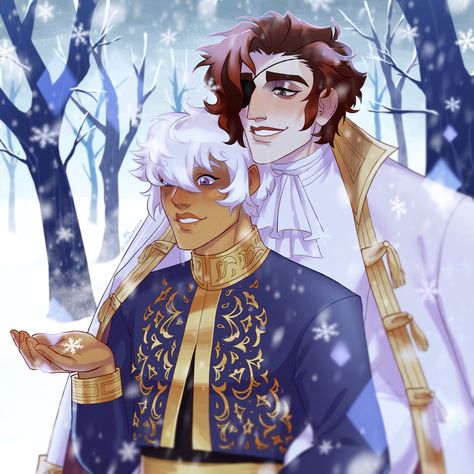 Winterball Asra/Julian Commission for @martwyna.skowron on IG 😌💕 am I getting the style yet 🤧,, I had fun with this commission nd I learned a lot during the process haha,, but Asra’s outfit will... Asra Julian, Julian X Asra, The Arcana, Easy Pixel Art, Hand Drawing Reference, Creating Characters, Video Game Art, Visual Novel, The Process