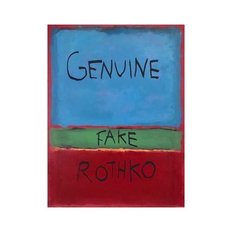 Genuine Fake Rothko by #CBHoyo  Medium: Acrylic on canvas Dimensions: 30 x 40 inches Year: 2017 Original  Inquiries: theartplug@marcelkatz.net Cb Hoyo, Create Picture, May 13, Acrylic On Canvas, Novelty Sign, The Originals, Canvas, On Instagram, Color