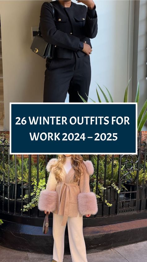 Enhance your professional style game for the cold months ahead with our chic winter work attire. Find the ideal mix of comfort and sophistication in our collection - think trendy coats, fashionable scarves, and versatile pieces perfect for any occasion. From board meetings to after-work social gatherings, these outfits seamlessly shift from day to night. Embrace a fashion-forward mindset in your workplace wardrobe and exude confidence with every step you take. Work Wear Women Winter, Winter Work Attire, Office Outfits Women Winter, Trendy Coats, Trendy Coat, Outfits For Work, Exude Confidence, Winter Work, Tailored Coat